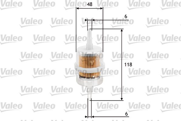 Valeo 587005 - Топливный фильтр autosila-amz.com