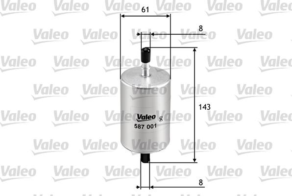 Valeo 587001 - Масляный фильтр autosila-amz.com
