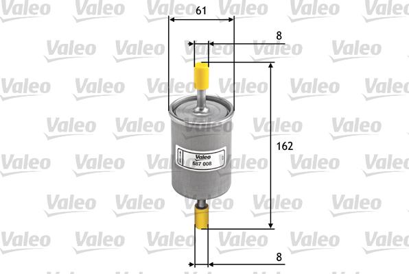 Valeo 587008 - Масляный фильтр autosila-amz.com