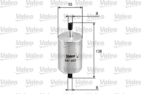 Valeo 587002 - Масляный фильтр autosila-amz.com