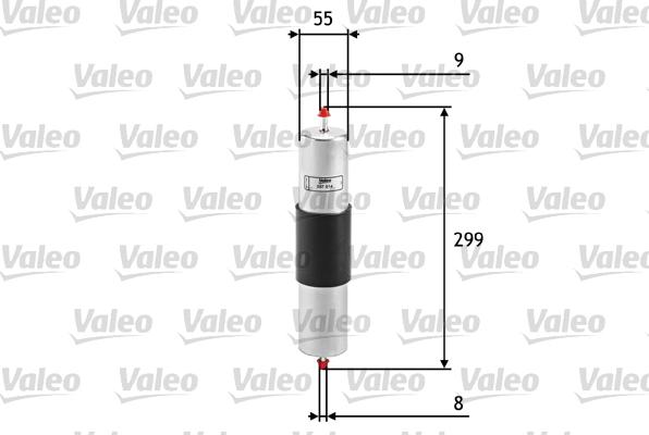 Valeo 587014 - Топливный фильтр autosila-amz.com