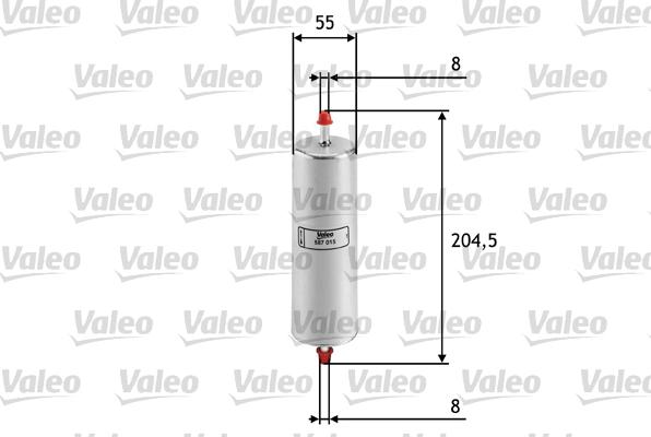 Valeo 587015 - Топливный фильтр autosila-amz.com