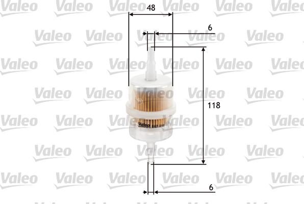 Valeo 587011 - Топливный фильтр autosila-amz.com