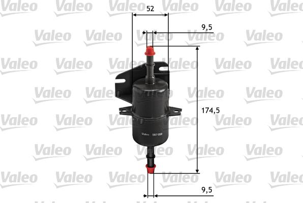 Valeo 587018 - Топливный фильтр autosila-amz.com