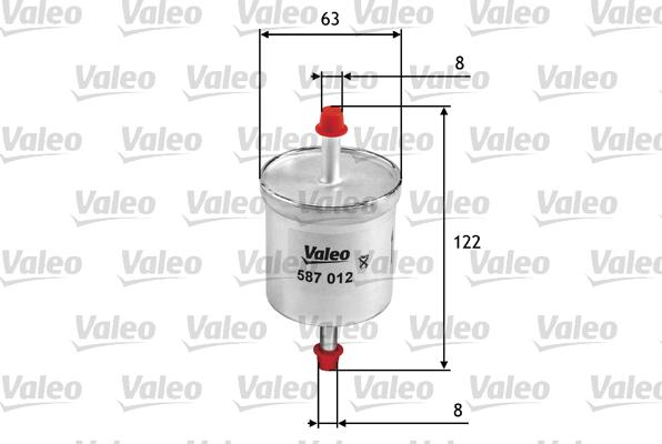 Valeo 587012 - Топливный фильтр autosila-amz.com