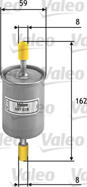 Valeo 587028 - Масляный фильтр autosila-amz.com