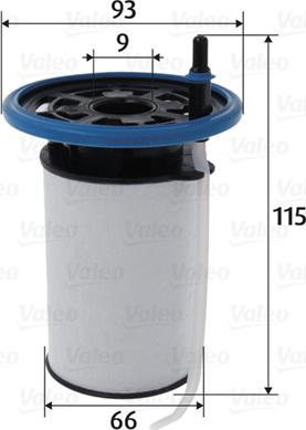 Valeo 587103 - Топливный фильтр autosila-amz.com