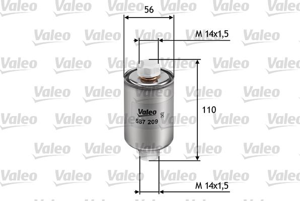 Valeo 587209 - Топливный фильтр autosila-amz.com