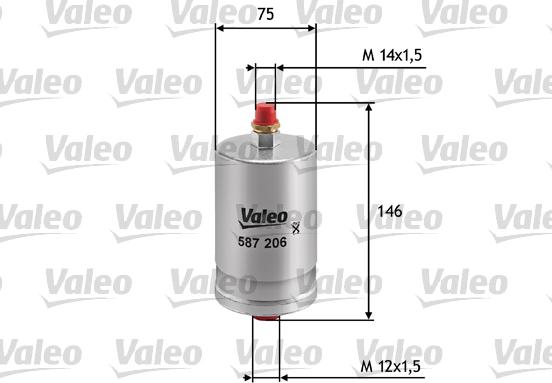 Valeo 587206 - Масляный фильтр autosila-amz.com