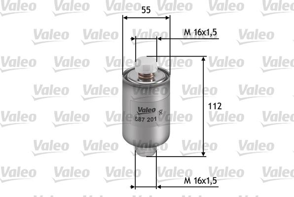 Valeo 587201 - Топливный фильтр autosila-amz.com