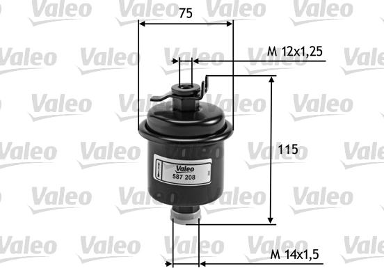 Valeo 587208 - фильтр топливный Hond autosila-amz.com