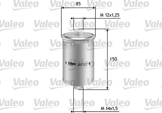 Valeo 587202 - Топливный фильтр autosila-amz.com