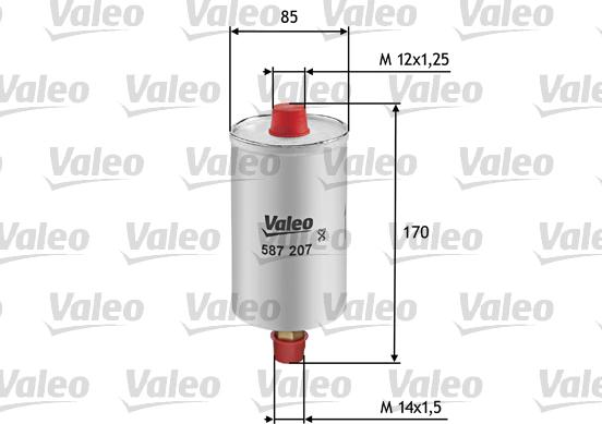 Valeo 587207 - Масляный фильтр autosila-amz.com