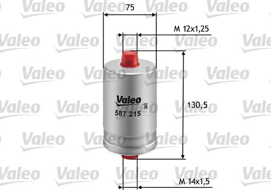 Valeo 587215 - Топливный фильтр autosila-amz.com