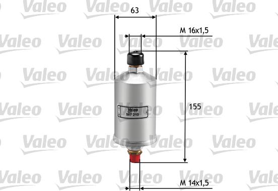 Valeo 587210 - Масляный фильтр autosila-amz.com