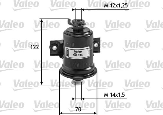 Valeo 587213 - Топливный фильтр autosila-amz.com