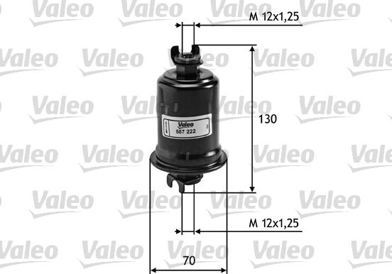 Valeo 587222 - Топливный фильтр autosila-amz.com
