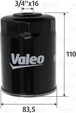 Valeo 587754 - Топливный фильтр autosila-amz.com