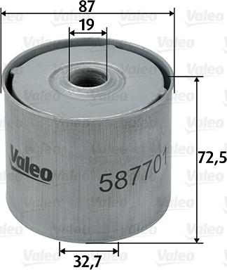 Valeo 587701 - Топливный фильтр autosila-amz.com