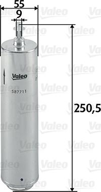Valeo 587711 - Масляный фильтр autosila-amz.com