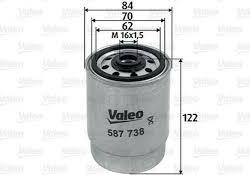 Valeo 587738 - Топливный фильтр autosila-amz.com
