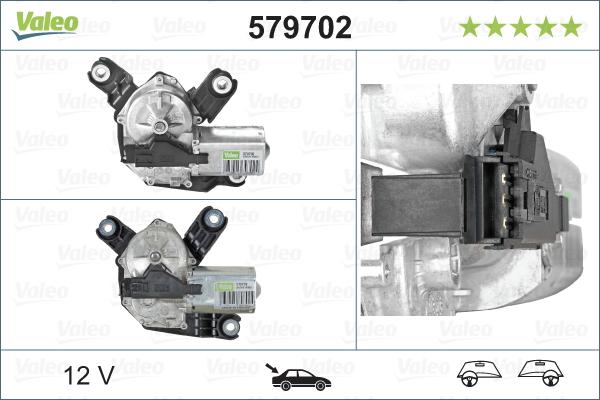 Valeo 579702 - Двигатель стеклоочистителя autosila-amz.com