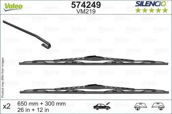 Valeo 574249 - Щетка стеклоочистителя autosila-amz.com