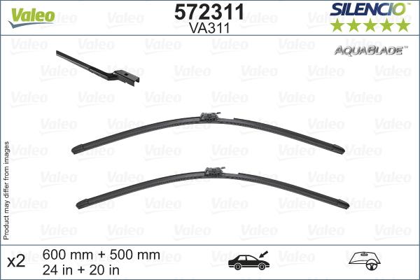 Valeo 572311 - Щетка стеклоочистителя autosila-amz.com