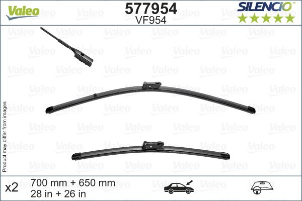 Valeo 577954 - Щетка стеклоочистителя autosila-amz.com