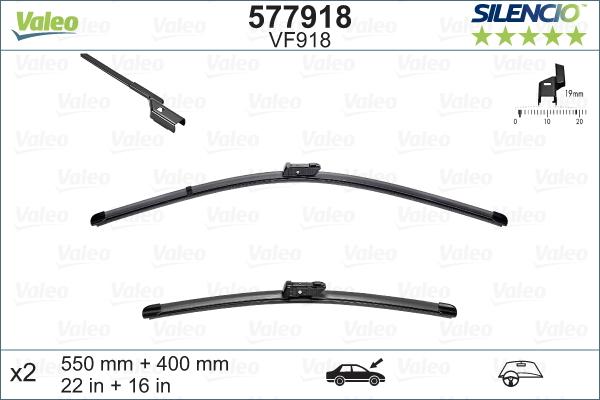 Valeo 577918 - Щетка стеклоочистителя autosila-amz.com