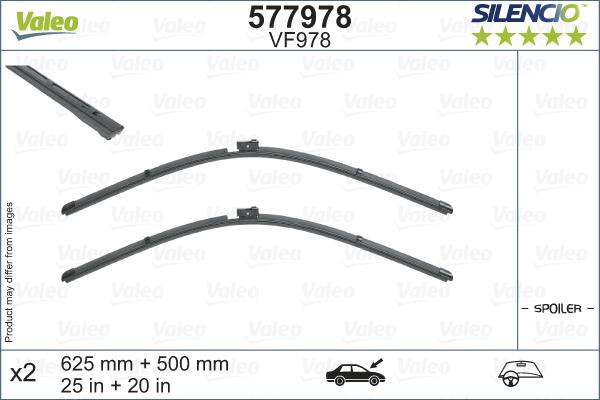 Valeo 577978 - Щетка стеклоочистителя autosila-amz.com