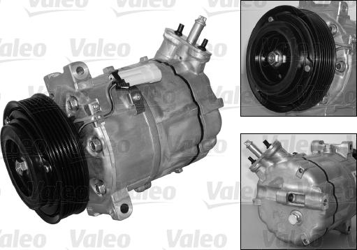 Valeo 699855 - Компрессор кондиционера autosila-amz.com