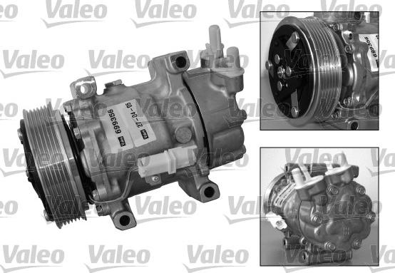 Valeo 699356 - Компрессор кондиционера autosila-amz.com