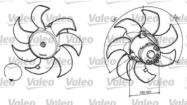 Valeo 696049 - Вентилятор, охлаждение двигателя autosila-amz.com
