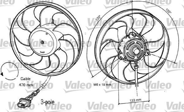 Valeo 696040 - Вентилятор, охлаждение двигателя autosila-amz.com