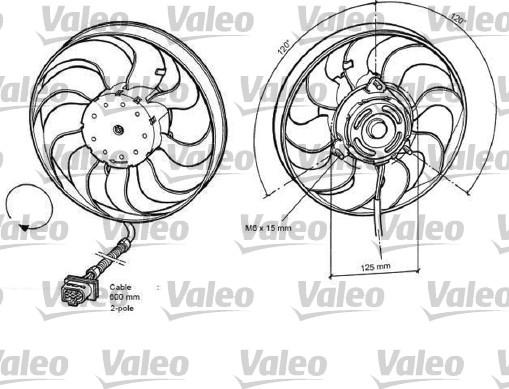 Valeo 696048 - Вентилятор, охлаждение двигателя autosila-amz.com