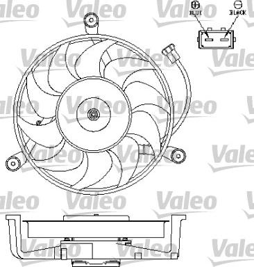 Valeo 696043 - Вентилятор, охлаждение двигателя autosila-amz.com
