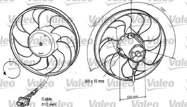 Valeo 696042 - Вентилятор, охлаждение двигателя autosila-amz.com
