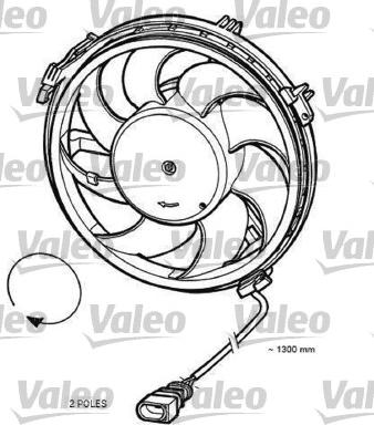 Valeo 696055 - Вентилятор, охлаждение двигателя autosila-amz.com