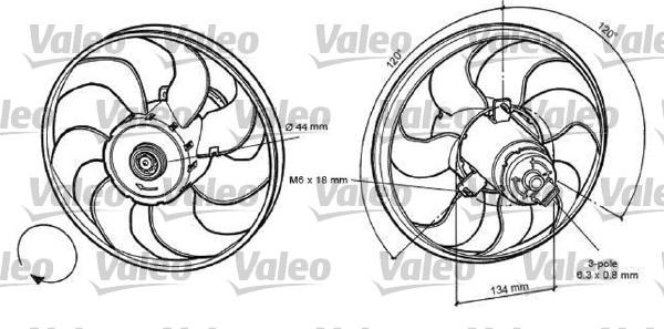 Valeo 696056 - Вентилятор, охлаждение двигателя autosila-amz.com