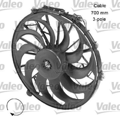 Valeo 696058 - Вентилятор, охлаждение двигателя autosila-amz.com