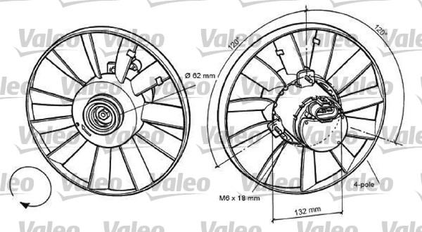 Valeo 696057 - Вентилятор, охлаждение двигателя autosila-amz.com