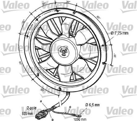 Valeo 696060 - Вентилятор, охлаждение двигателя autosila-amz.com