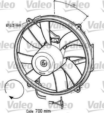 Valeo 696063 - Вентилятор, охлаждение двигателя autosila-amz.com