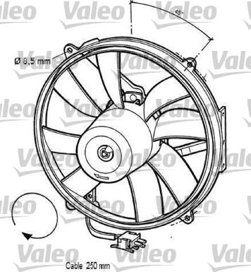 Valeo 696062 - Вентилятор, охлаждение двигателя autosila-amz.com