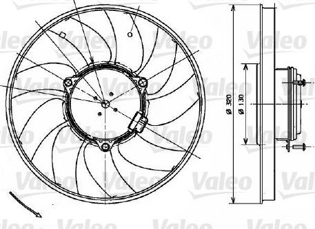 Valeo 696083 - Вентилятор, охлаждение двигателя autosila-amz.com
