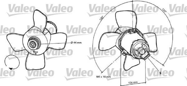 Valeo 696038 - Вентилятор, охлаждение двигателя autosila-amz.com