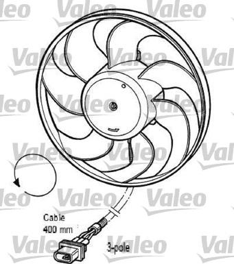Valeo 696033 - Вентилятор, охлаждение двигателя autosila-amz.com