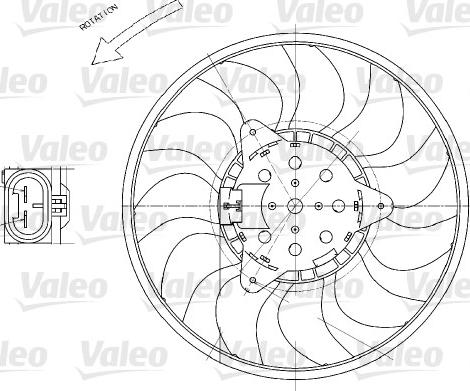 Valeo 696029 - Вентилятор, охлаждение двигателя autosila-amz.com