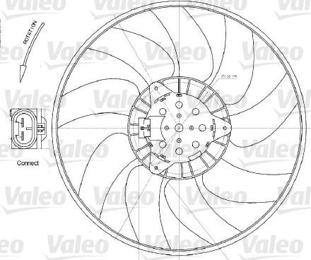 Valeo 696028 - Вентилятор, охлаждение двигателя autosila-amz.com